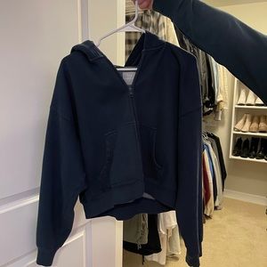 TNA Cozy AF Boyfriend Zip Up